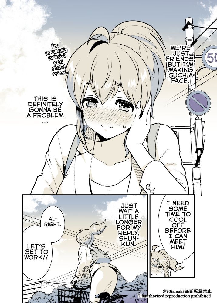 Osananajimi ga Hisabisa ni Saikai Shitara Otagai Kyonyuu ni Natteta chapter 12 page 3