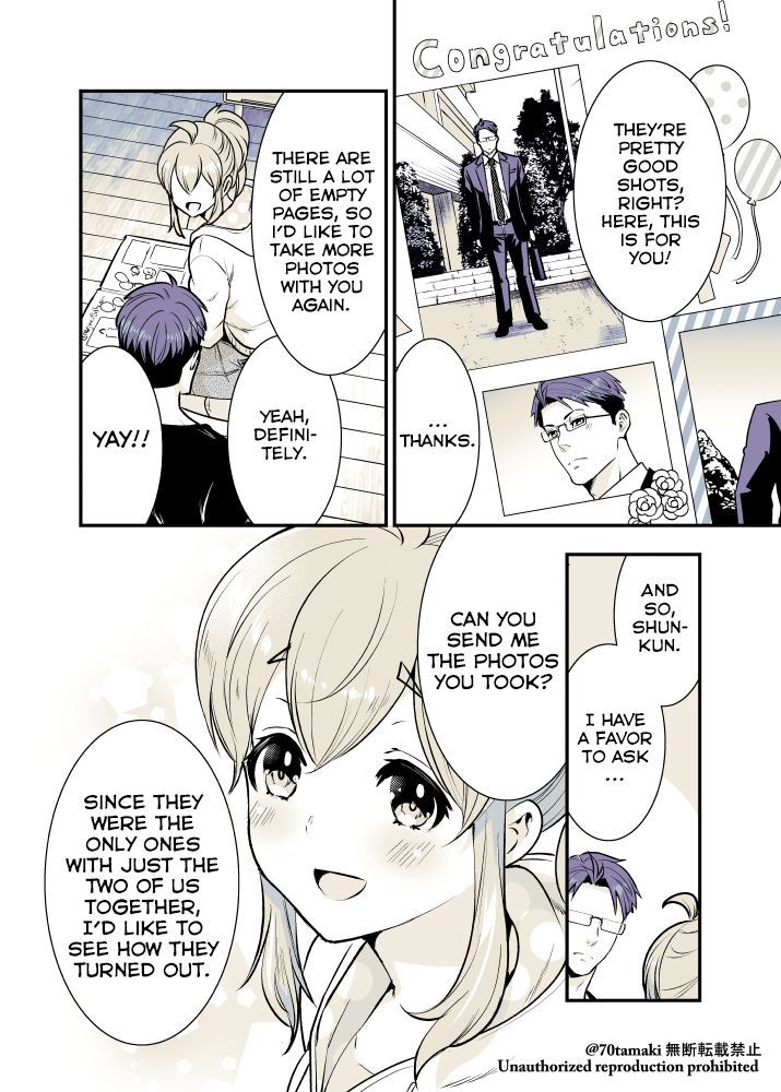 Osananajimi ga Hisabisa ni Saikai Shitara Otagai Kyonyuu ni Natteta chapter 16 page 1