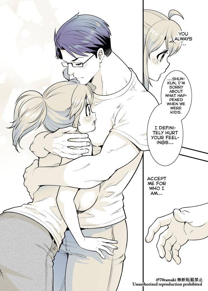 Osananajimi ga Hisabisa ni Saikai Shitara Otagai Kyonyuu ni Natteta chapter 19 page 4