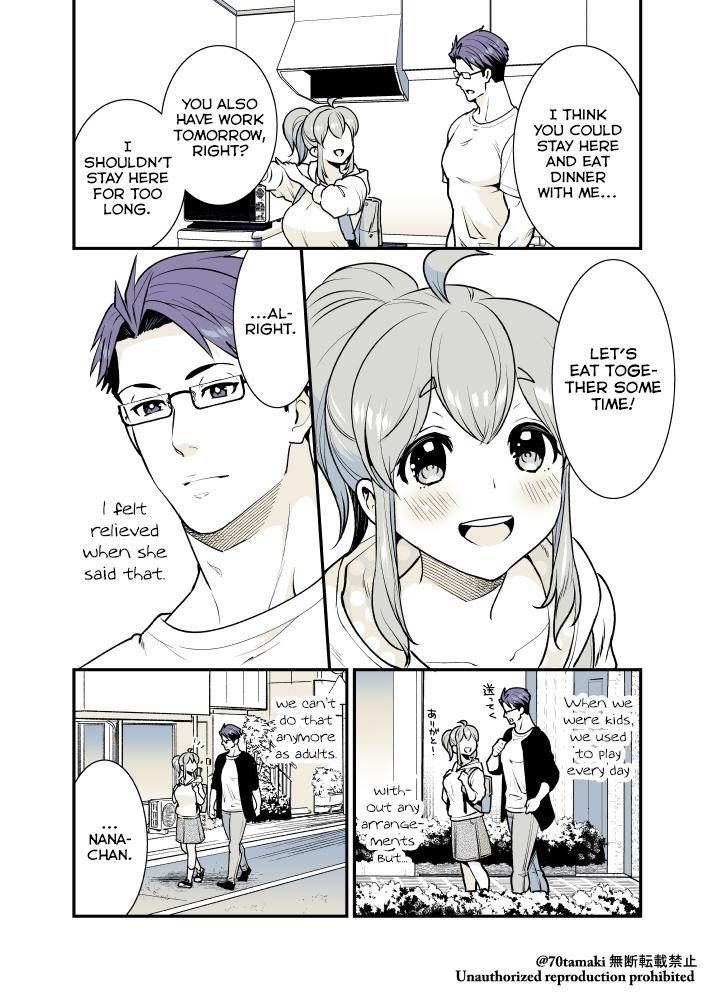 Osananajimi ga Hisabisa ni Saikai Shitara Otagai Kyonyuu ni Natteta chapter 22 page 1