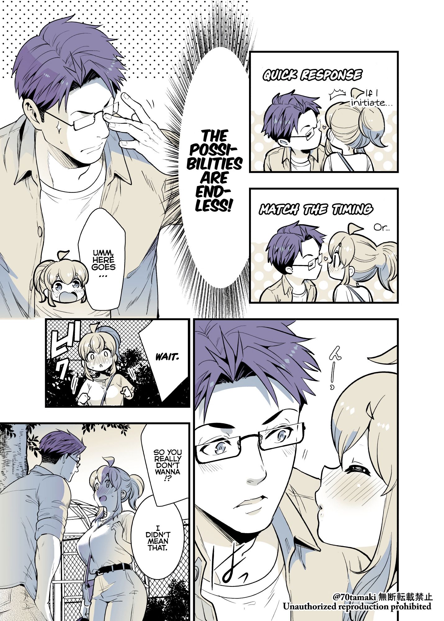 Osananajimi ga Hisabisa ni Saikai Shitara Otagai Kyonyuu ni Natteta chapter 35 page 2