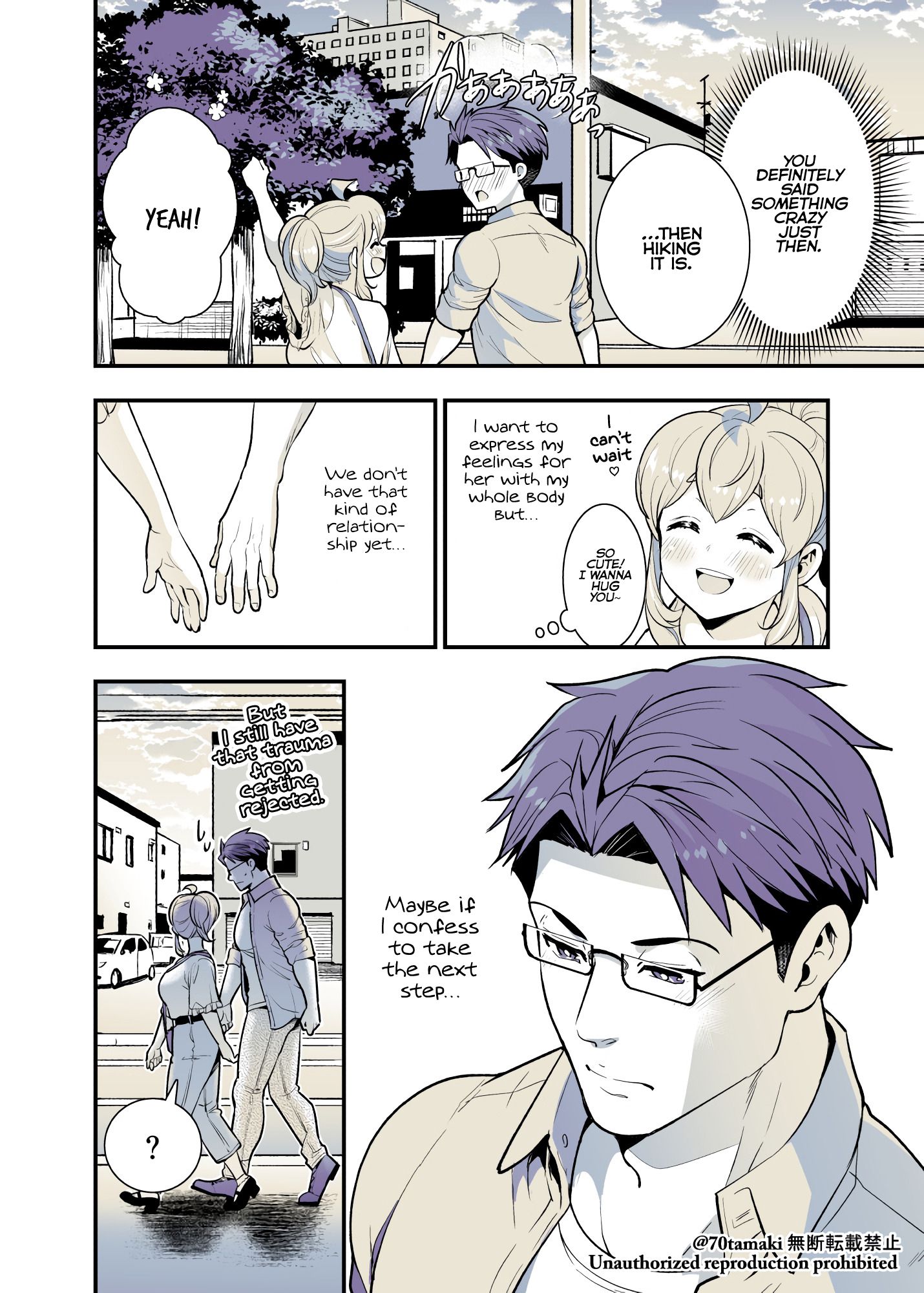 Osananajimi ga Hisabisa ni Saikai Shitara Otagai Kyonyuu ni Natteta chapter 36 page 3