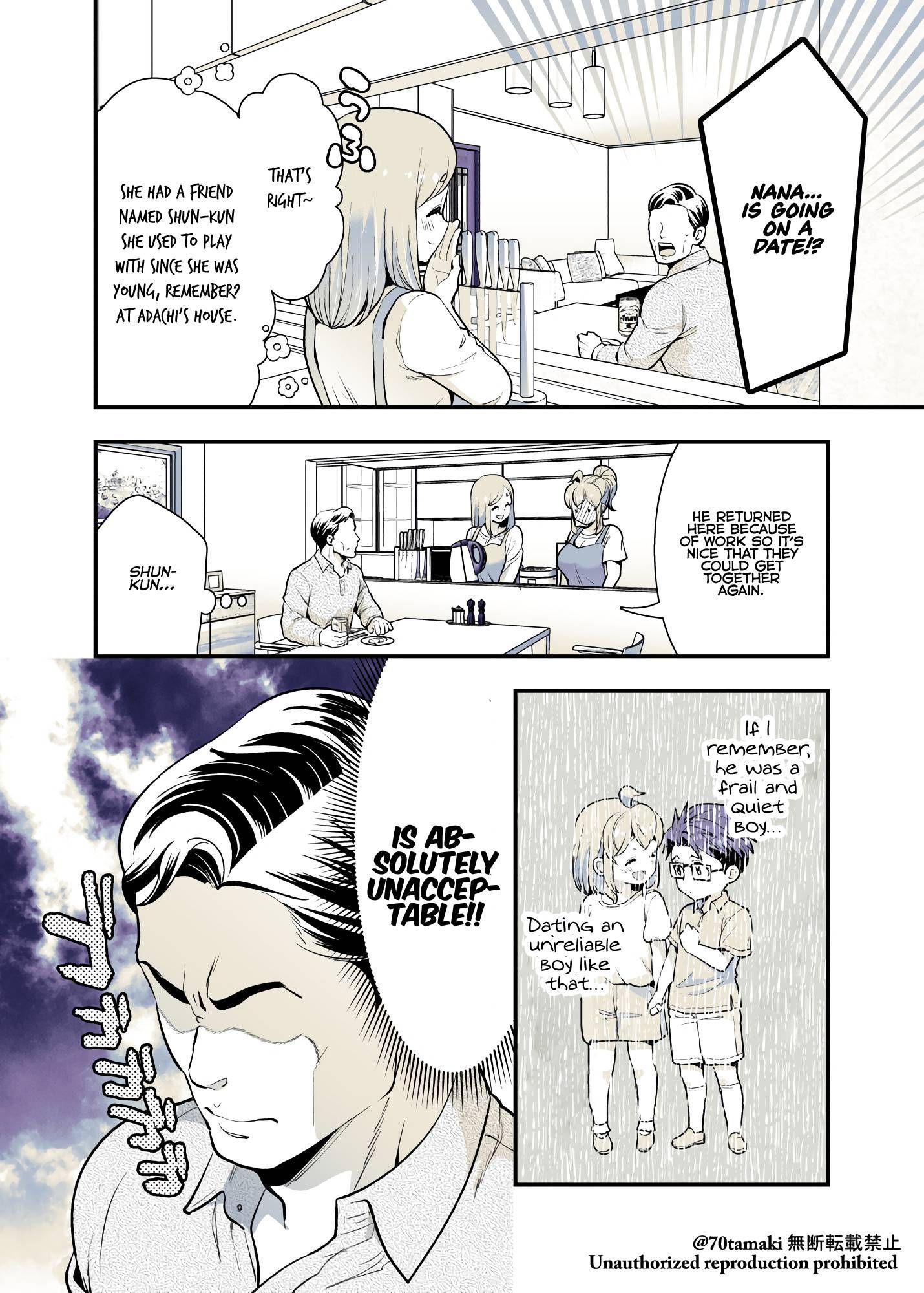 Osananajimi ga Hisabisa ni Saikai Shitara Otagai Kyonyuu ni Natteta chapter 37 page 1