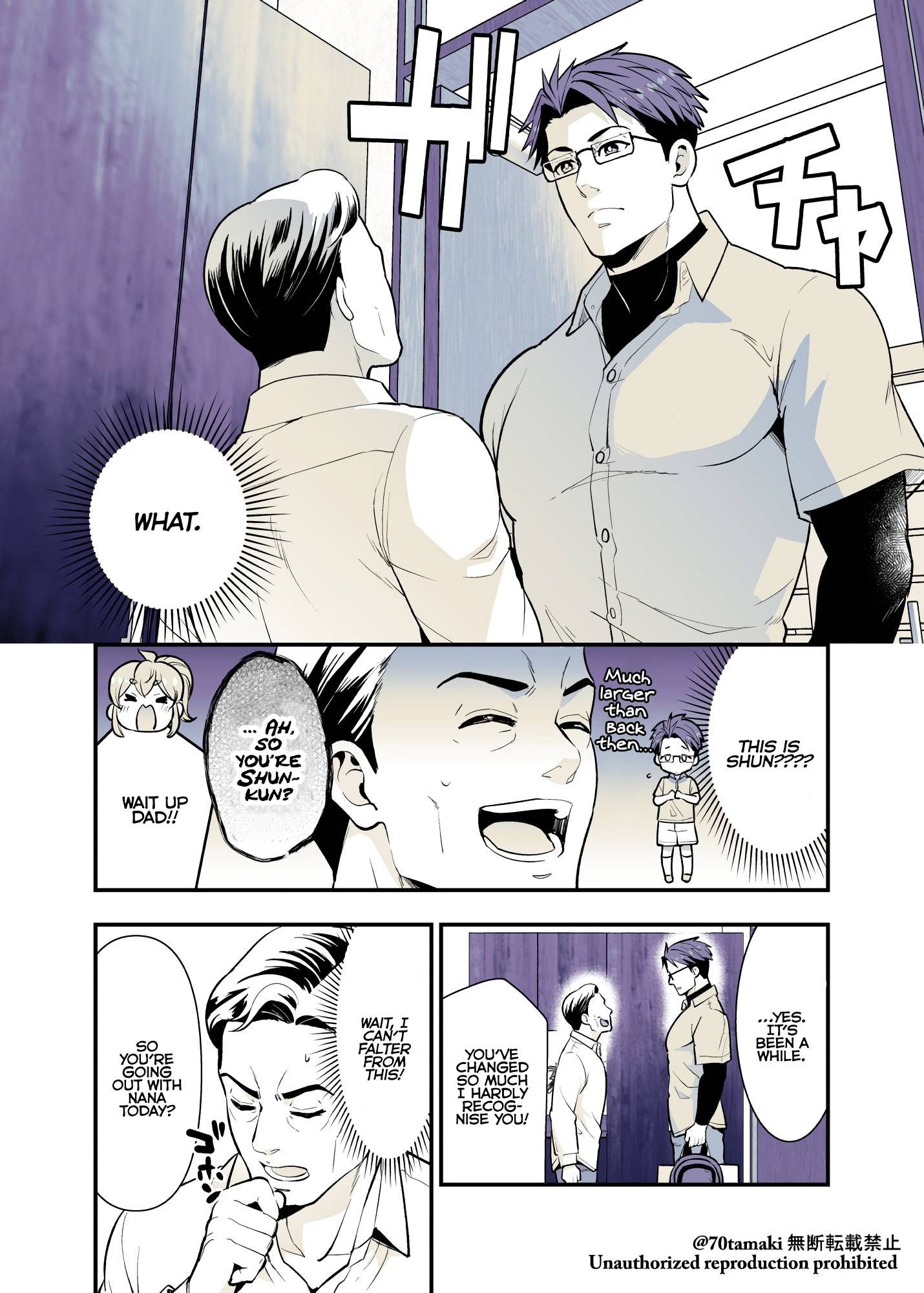 Osananajimi ga Hisabisa ni Saikai Shitara Otagai Kyonyuu ni Natteta chapter 37 page 3