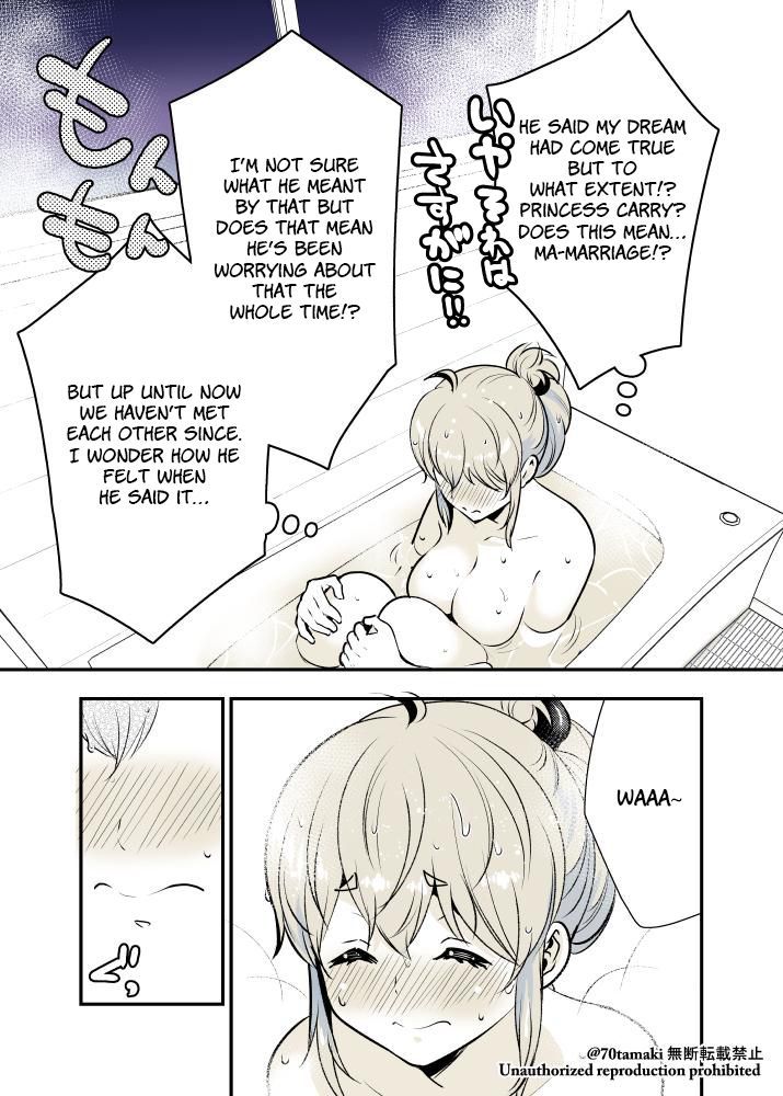 Osananajimi ga Hisabisa ni Saikai Shitara Otagai Kyonyuu ni Natteta chapter 9 page 3