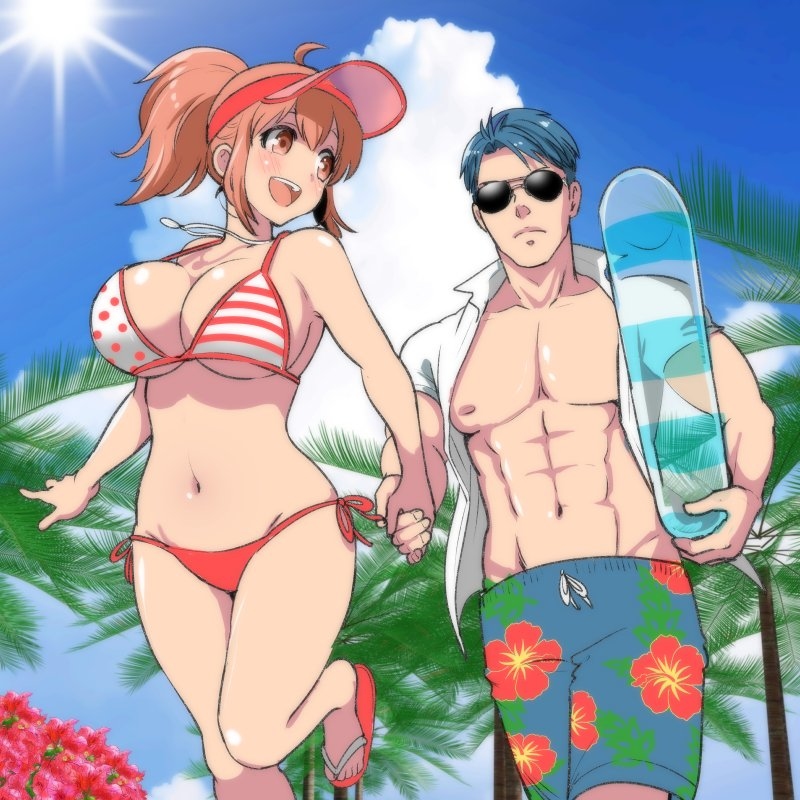 Cover of Osananajimi ga Hisabisa ni Saikai Shitara Otagai Kyonyuu ni Natteta