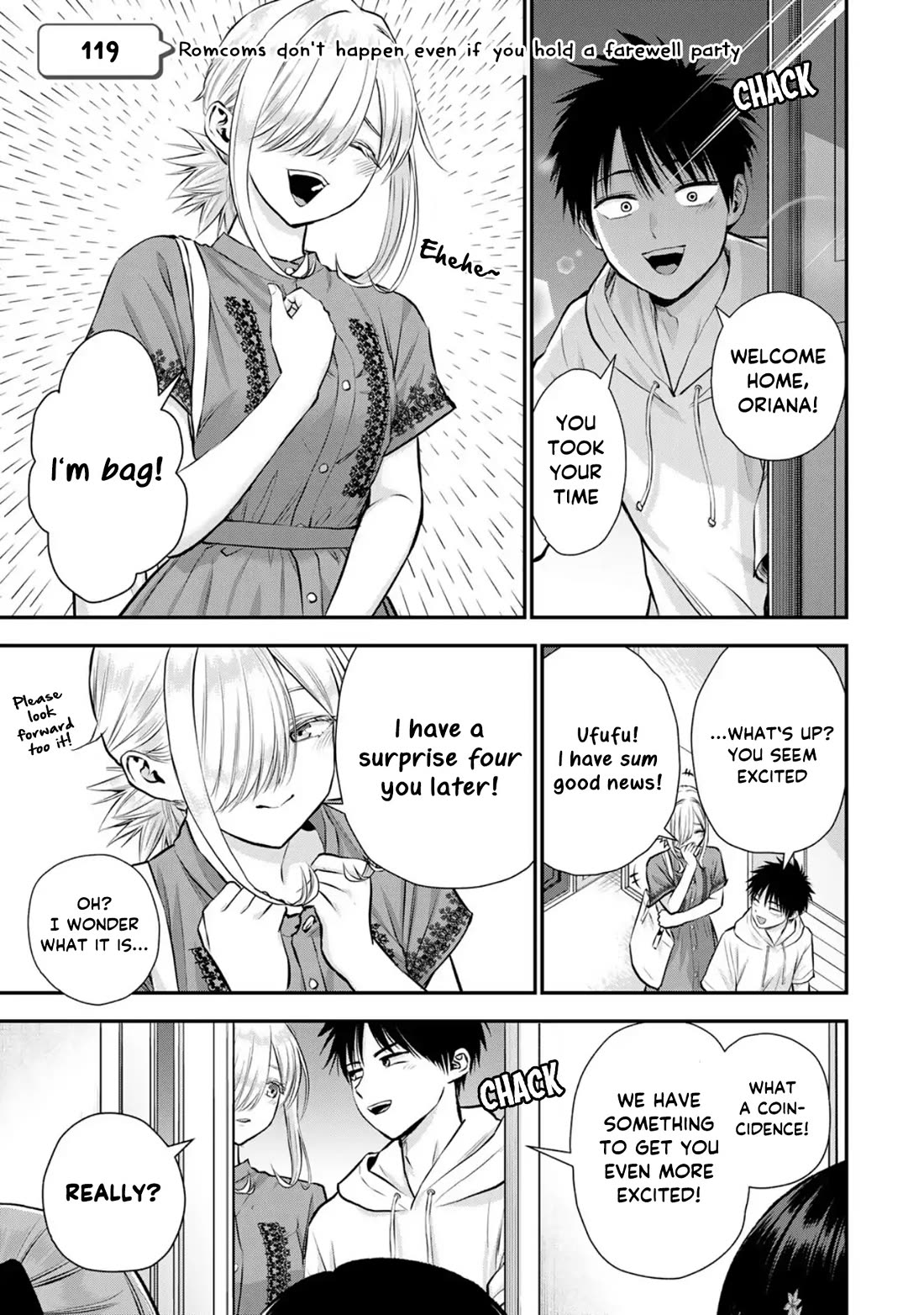 Osananajimi to wa Romcom ni Naranai chapter 119 page 1