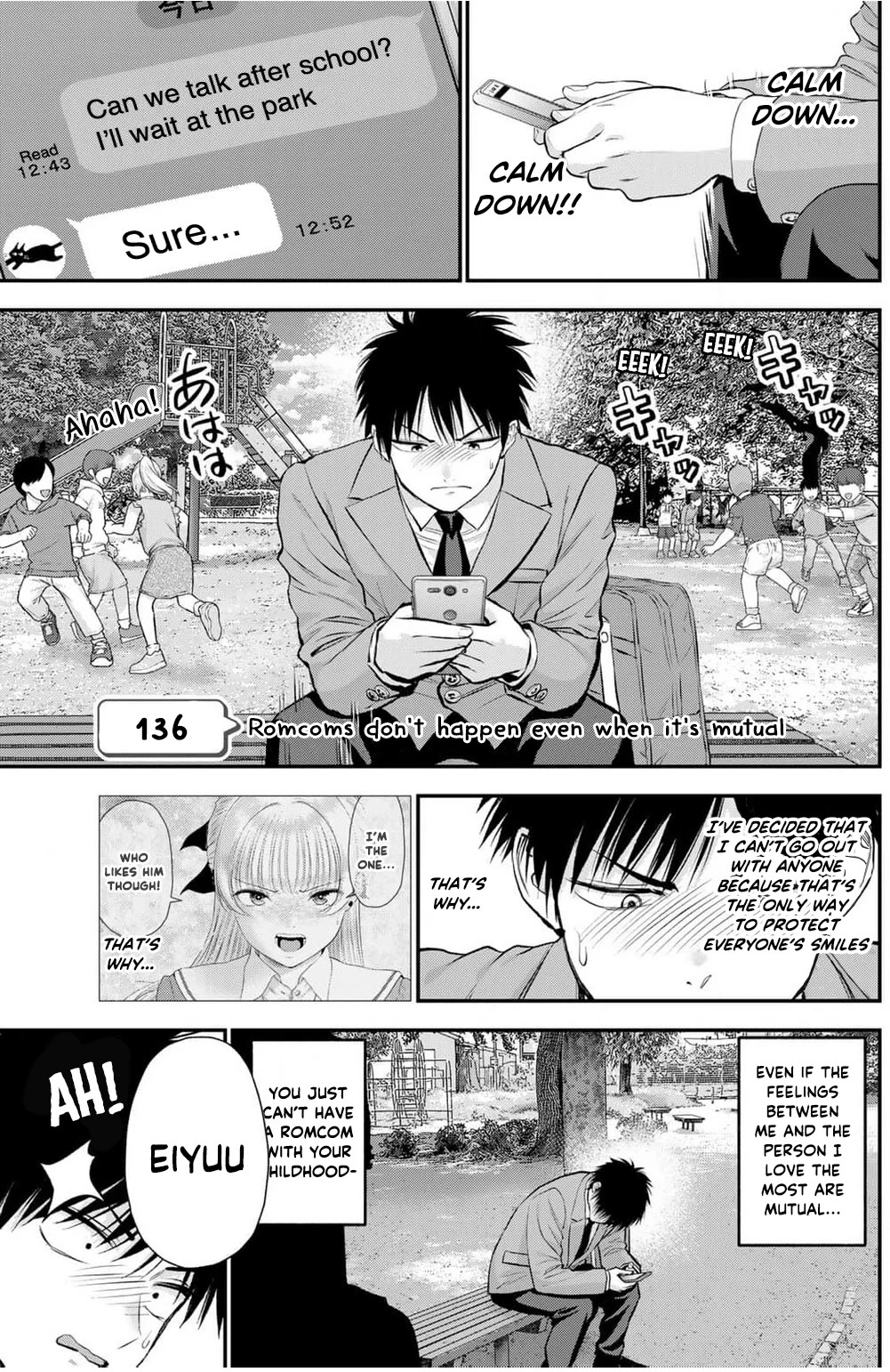 Osananajimi to wa Romcom ni Naranai chapter 136 page 1