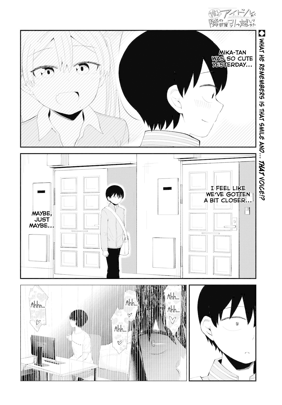 Oshi no Idol ga Tonari no Heya ni Hikkoshite Kita chapter 4 page 2