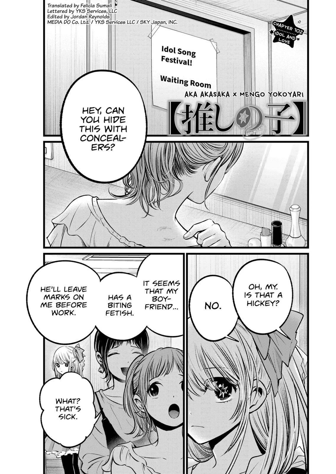 Oshi no Ko chapter 102 page 1