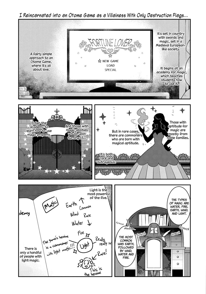 Otome Game no Hametsu Flag shika nai Akuyaku Reijou ni Tensei shite shimatta... chapter 1 page 18