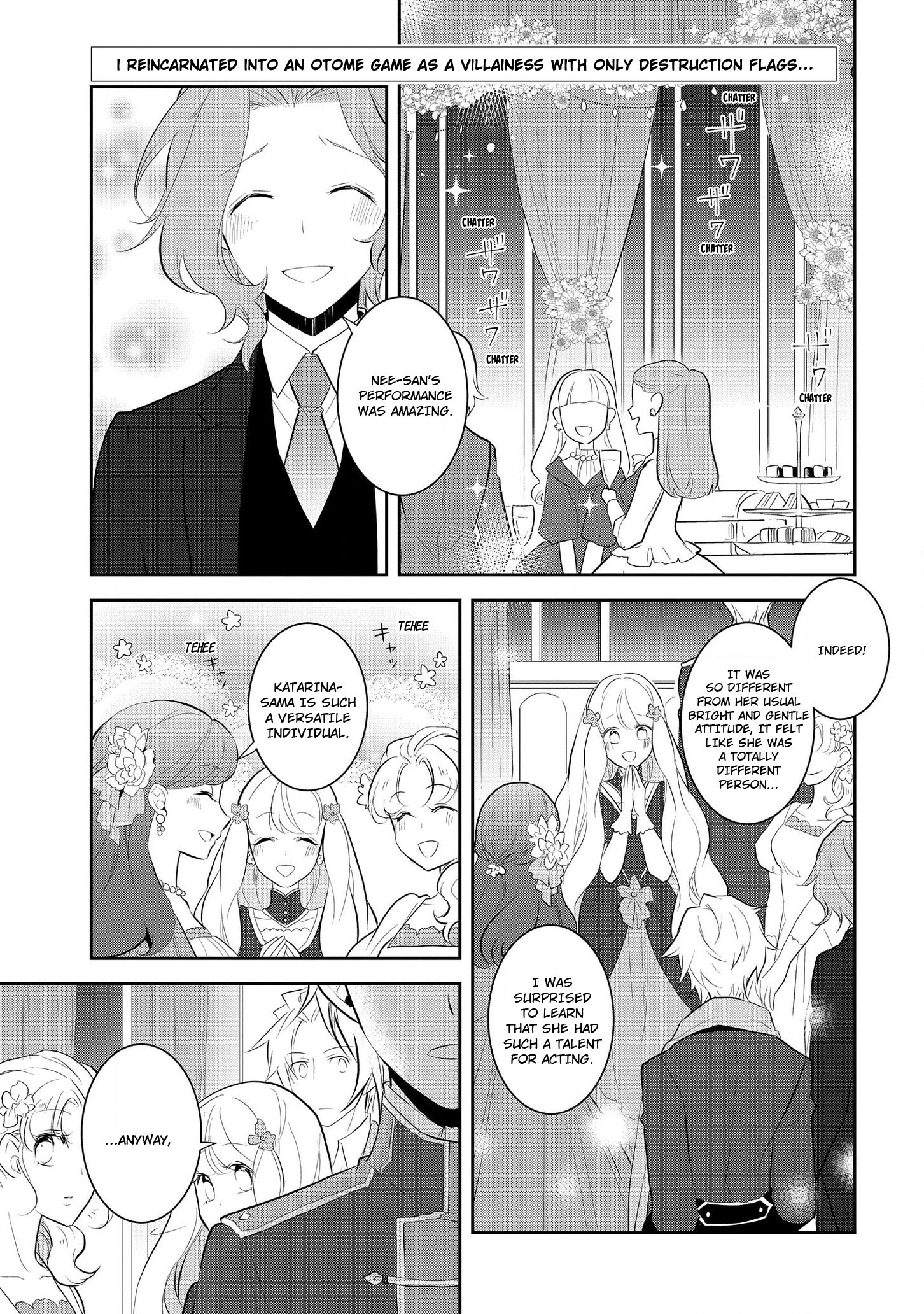 Otome Game no Hametsu Flag shika nai Akuyaku Reijou ni Tensei shite shimatta... chapter 27 page 1
