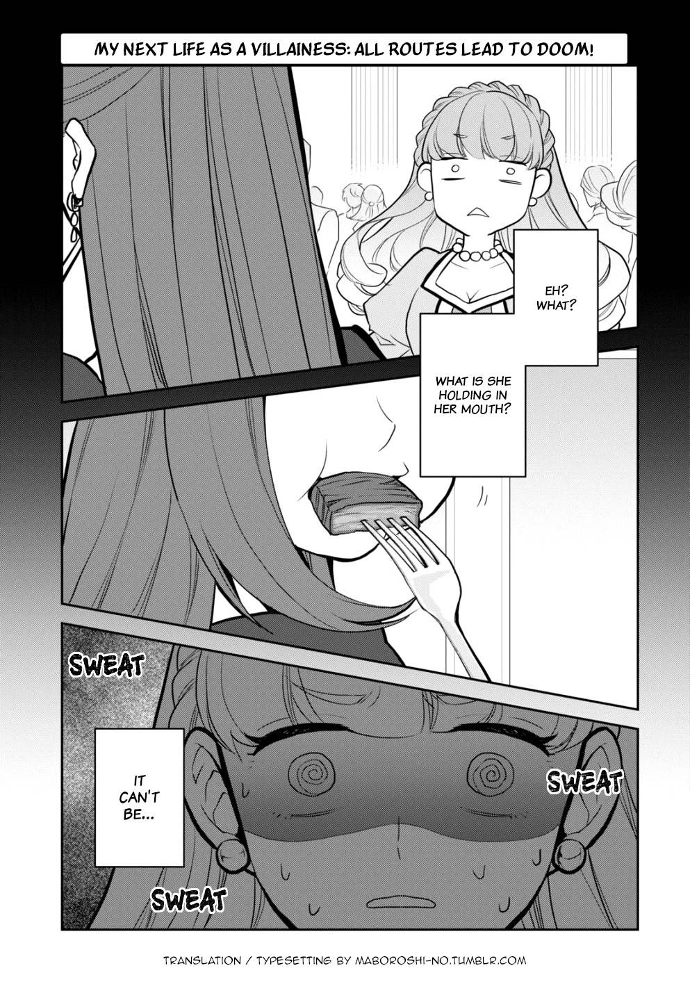 Otome Game no Hametsu Flag shika nai Akuyaku Reijou ni Tensei shite shimatta... chapter 47 page 1