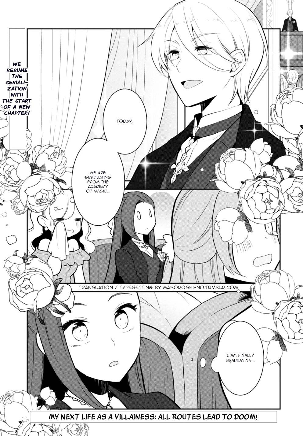 Otome Game no Hametsu Flag shika nai Akuyaku Reijou ni Tensei shite shimatta... chapter 51 page 1