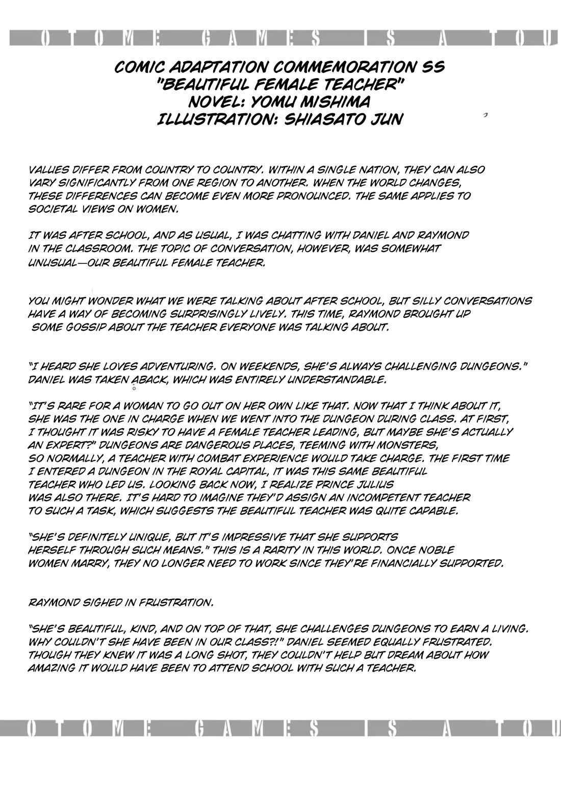 Otome Game Sekai wa Mob ni Kibishii Sekai Desu chapter 21.5 page 11