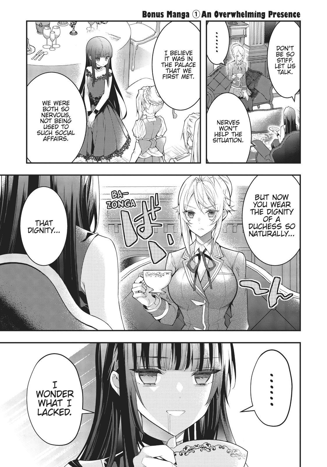 Otome Game Sekai wa Mob ni Kibishii Sekai Desu chapter 30.5 page 1