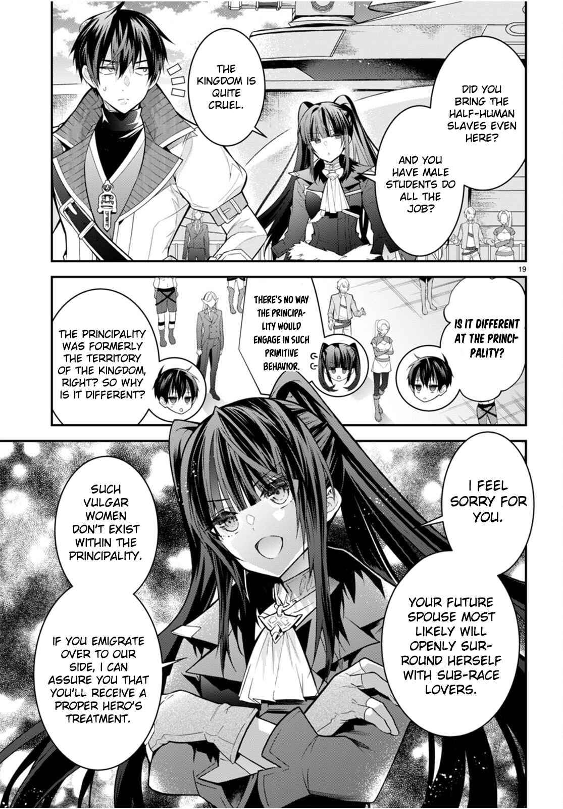 Otome Game Sekai wa Mob ni Kibishii Sekai Desu chapter 40 page 19