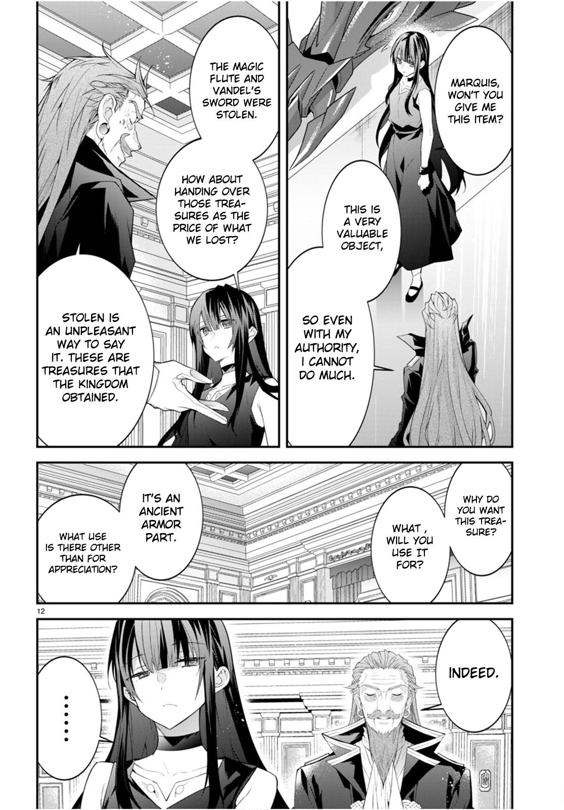 Otome Game Sekai wa Mob ni Kibishii Sekai Desu chapter 46 page 12