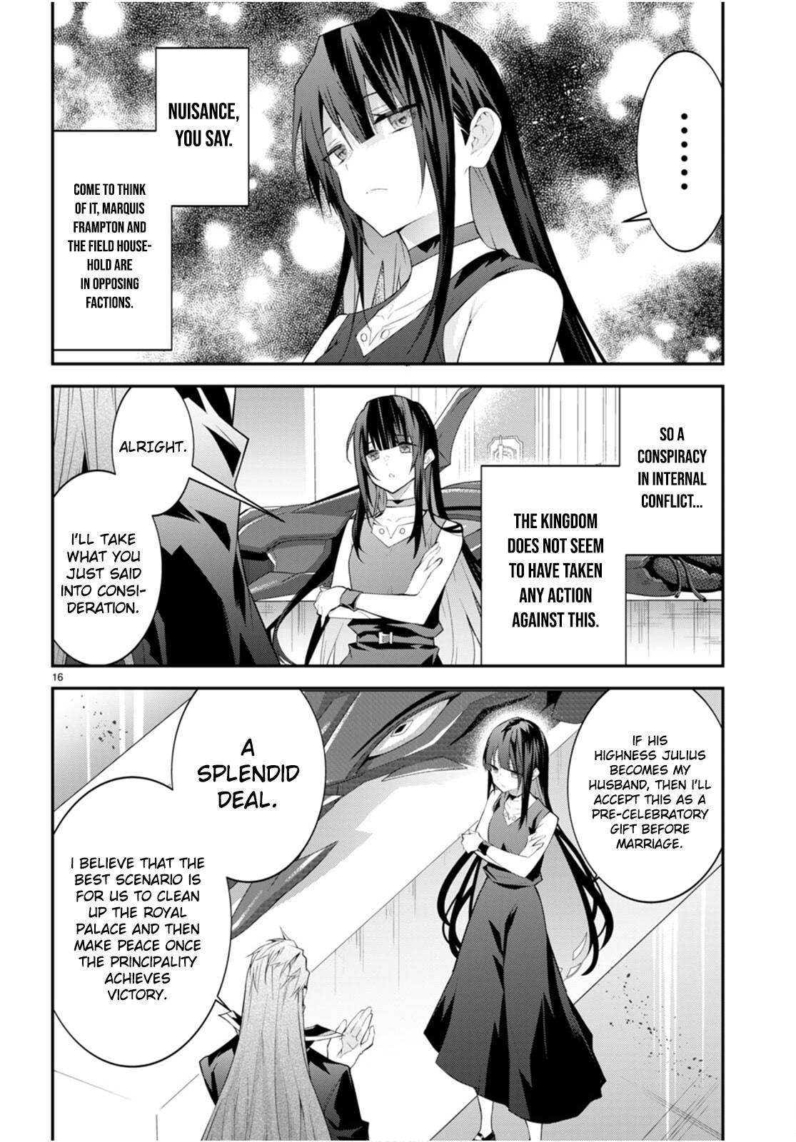 Otome Game Sekai wa Mob ni Kibishii Sekai Desu chapter 46 page 16