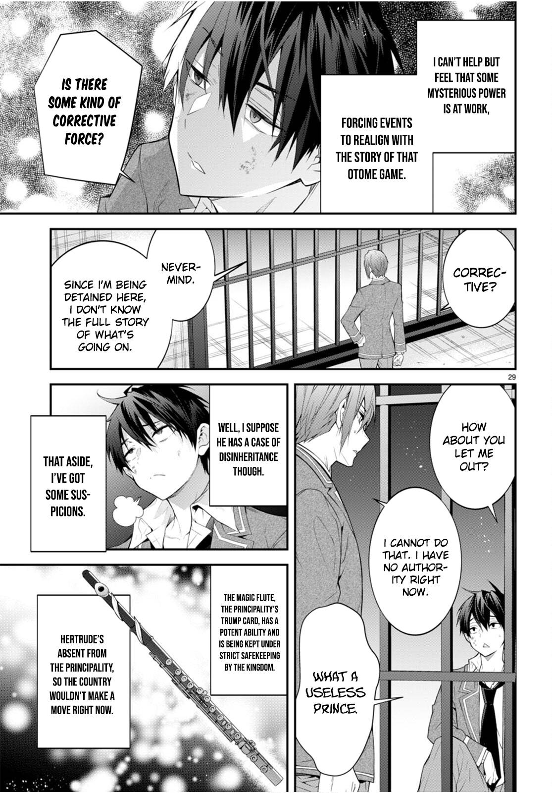 Otome Game Sekai wa Mob ni Kibishii Sekai Desu chapter 46 page 29