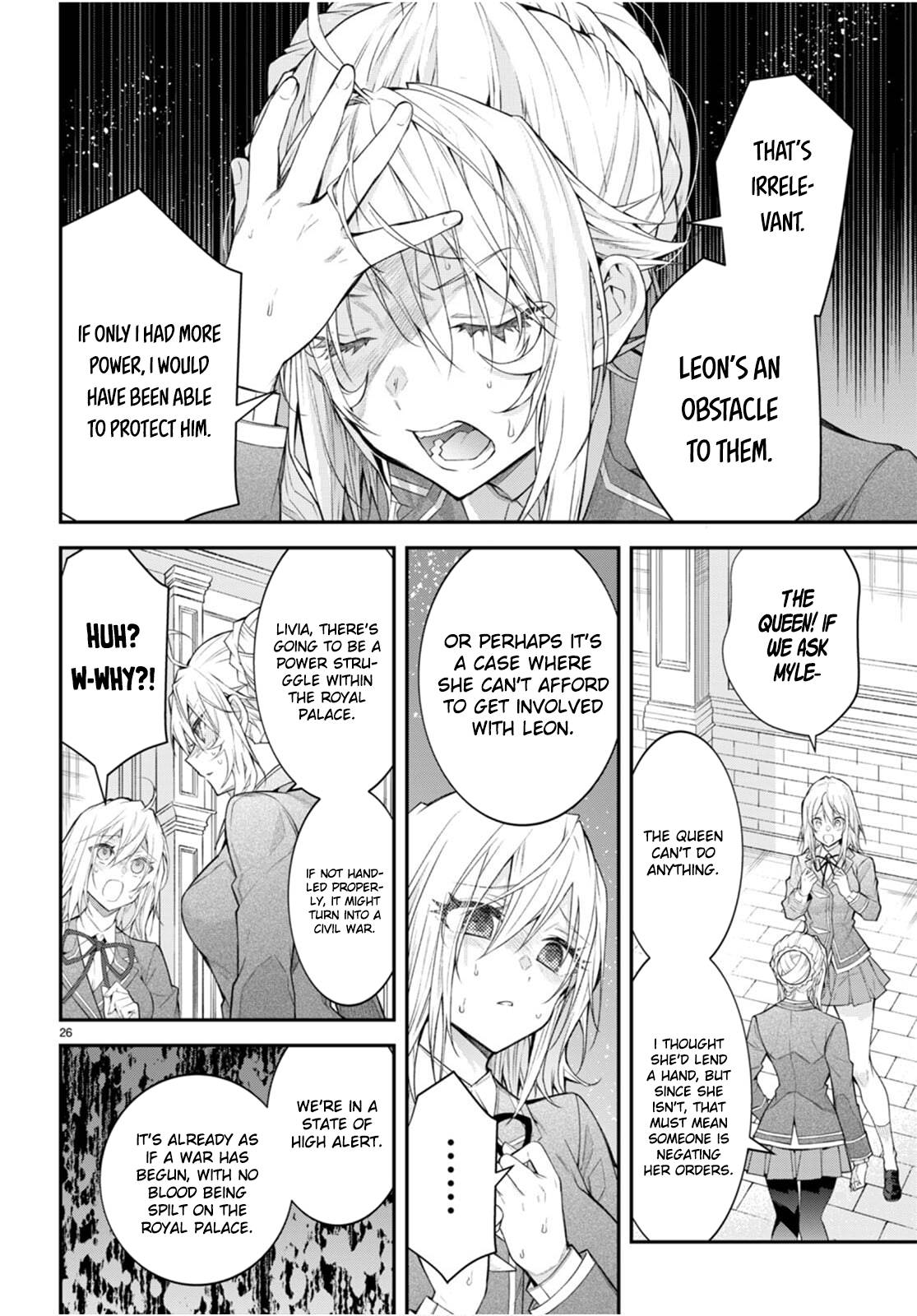 Otome Game Sekai wa Mob ni Kibishii Sekai Desu chapter 47 page 27