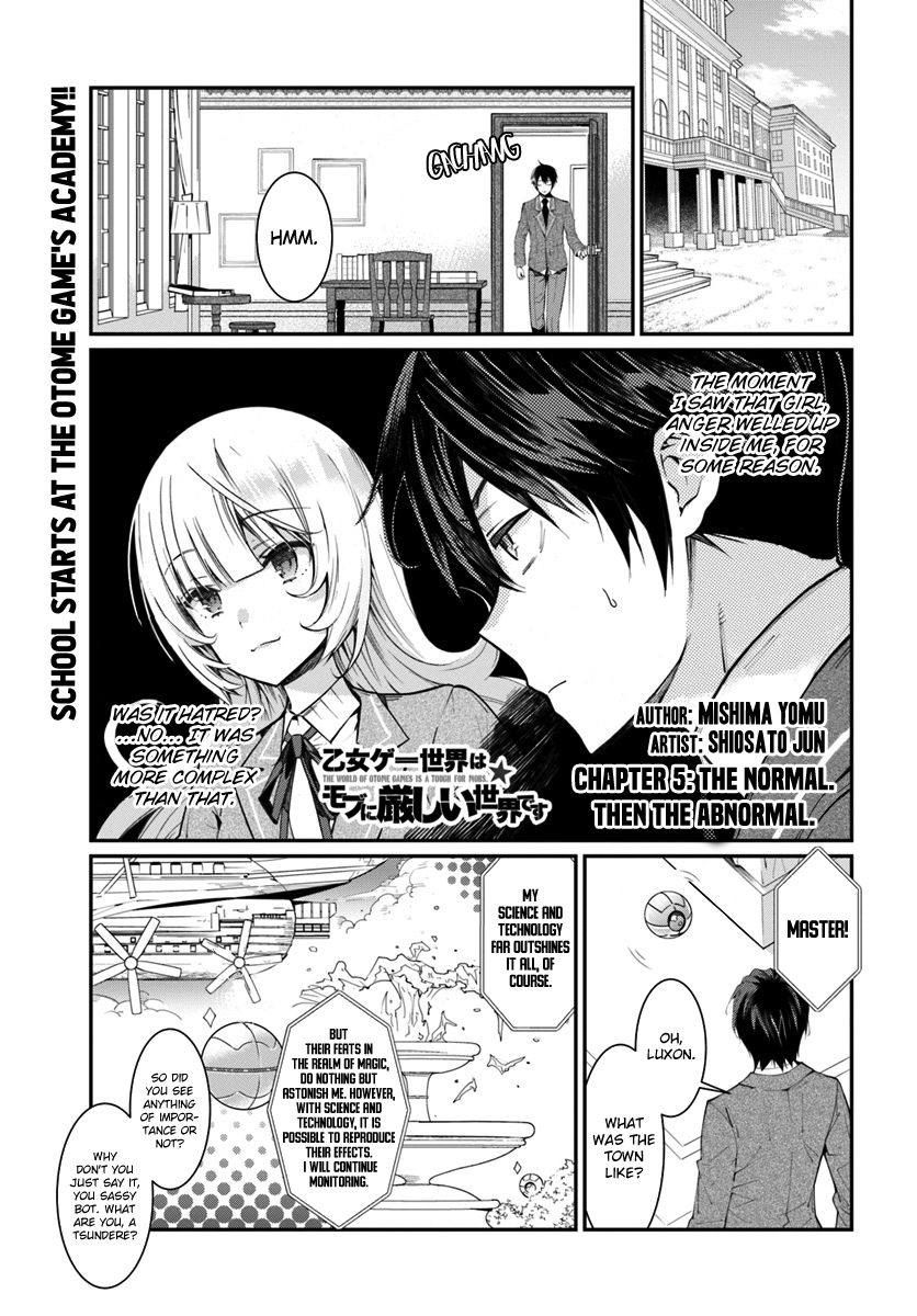 Otome Game Sekai wa Mob ni Kibishii Sekai Desu chapter 5 page 2