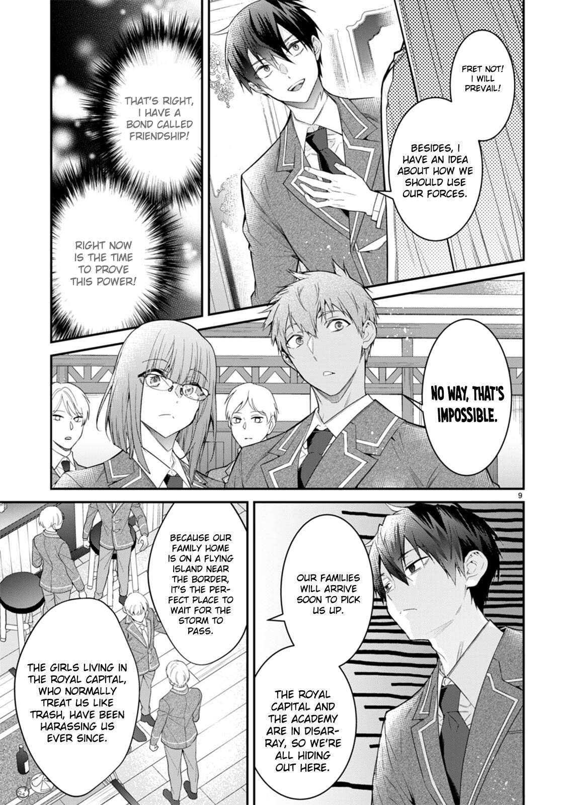 Otome Game Sekai wa Mob ni Kibishii Sekai Desu chapter 50 page 9