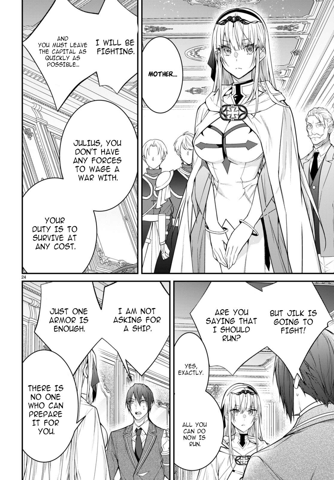 Otome Game Sekai wa Mob ni Kibishii Sekai Desu chapter 55 page 24