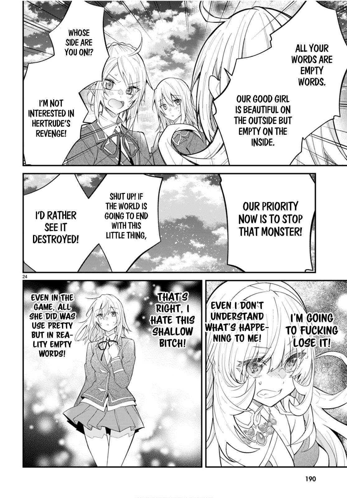 Otome Game Sekai wa Mob ni Kibishii Sekai Desu chapter 62 page 24