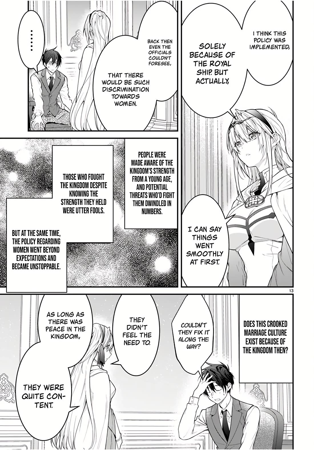 Otome Game Sekai wa Mob ni Kibishii Sekai Desu chapter 64 page 13