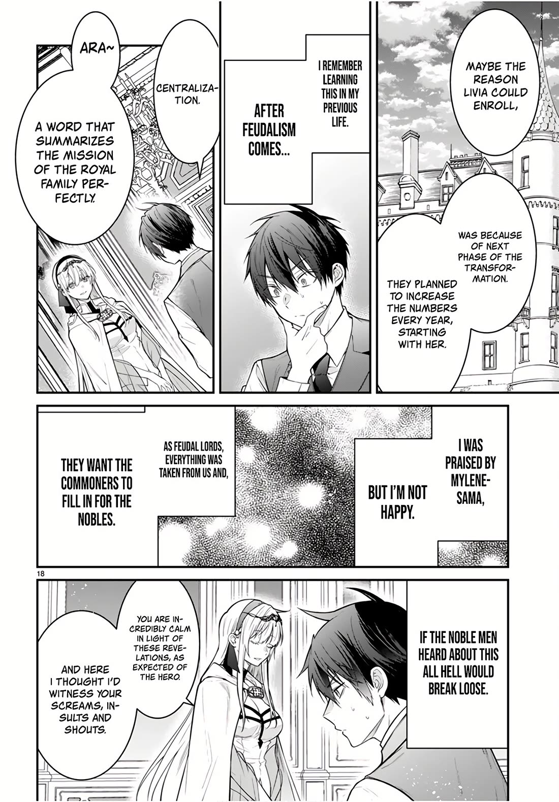 Otome Game Sekai wa Mob ni Kibishii Sekai Desu chapter 64 page 18