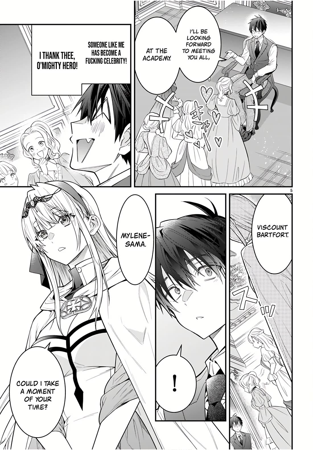 Otome Game Sekai wa Mob ni Kibishii Sekai Desu chapter 64 page 5