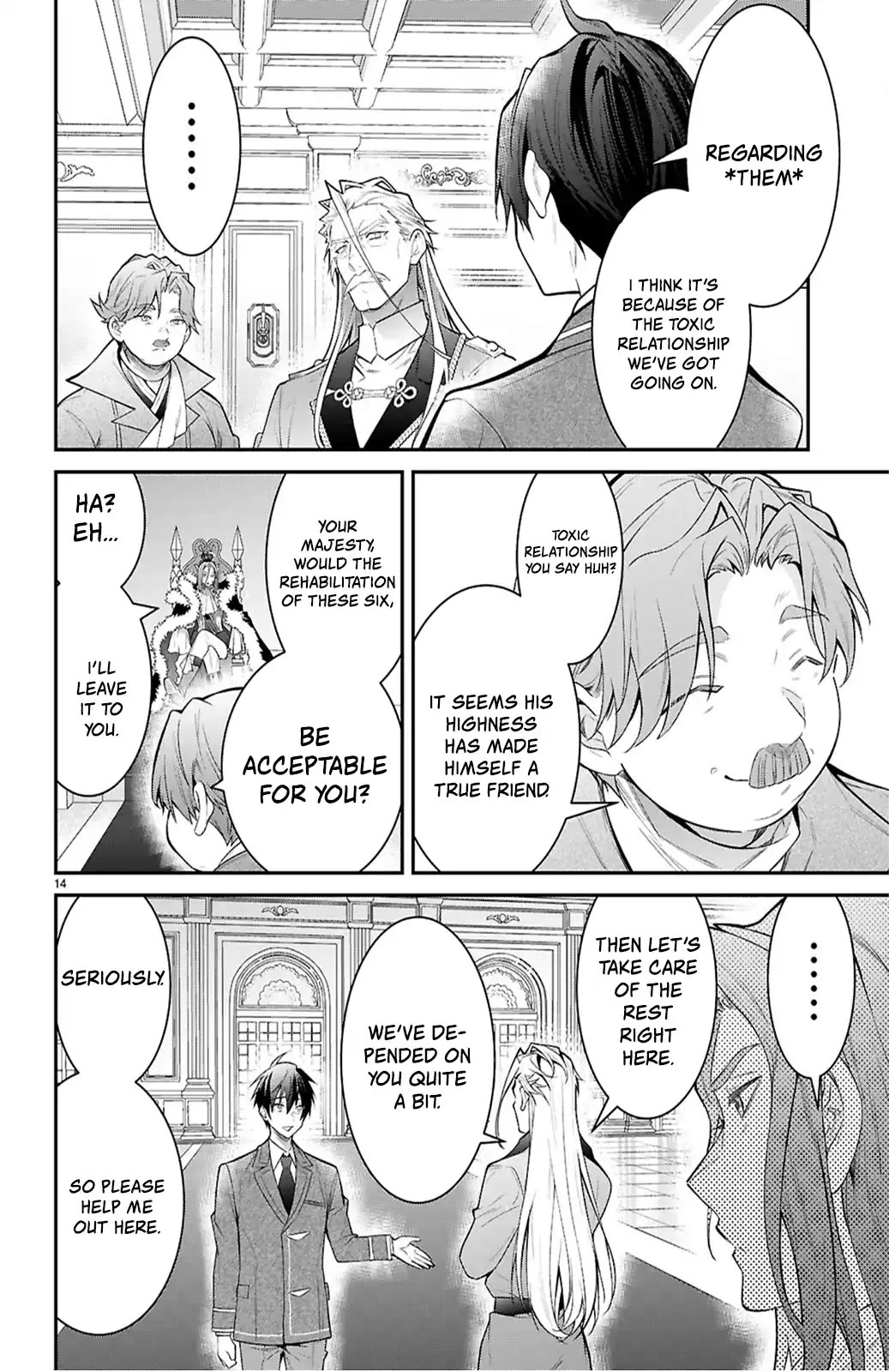 Otome Game Sekai wa Mob ni Kibishii Sekai Desu chapter 65 page 14