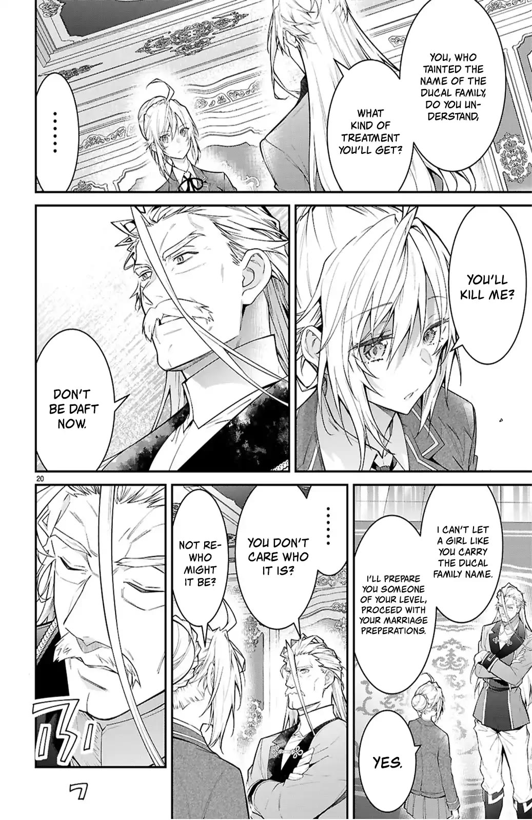 Otome Game Sekai wa Mob ni Kibishii Sekai Desu chapter 65 page 20