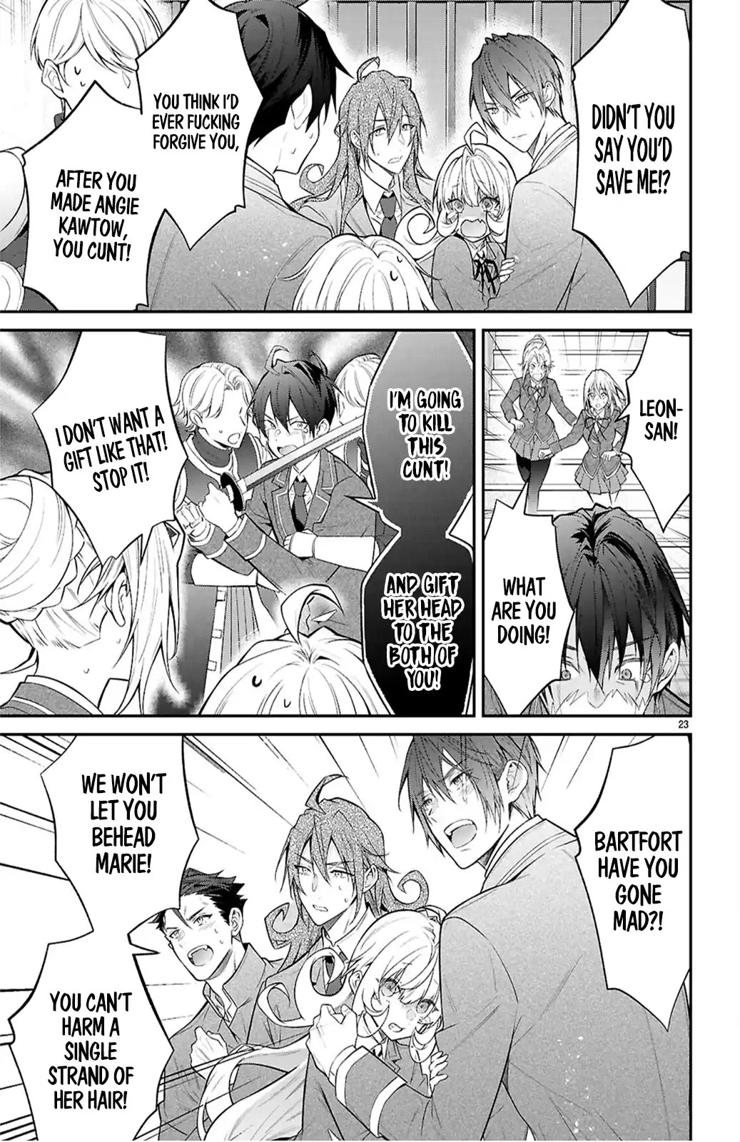 Otome Game Sekai wa Mob ni Kibishii Sekai Desu chapter 65 page 23