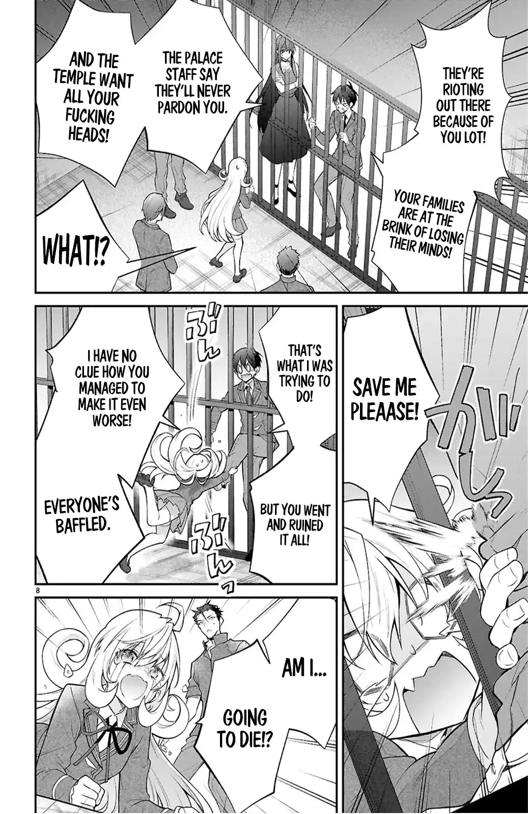 Otome Game Sekai wa Mob ni Kibishii Sekai Desu chapter 65 page 8