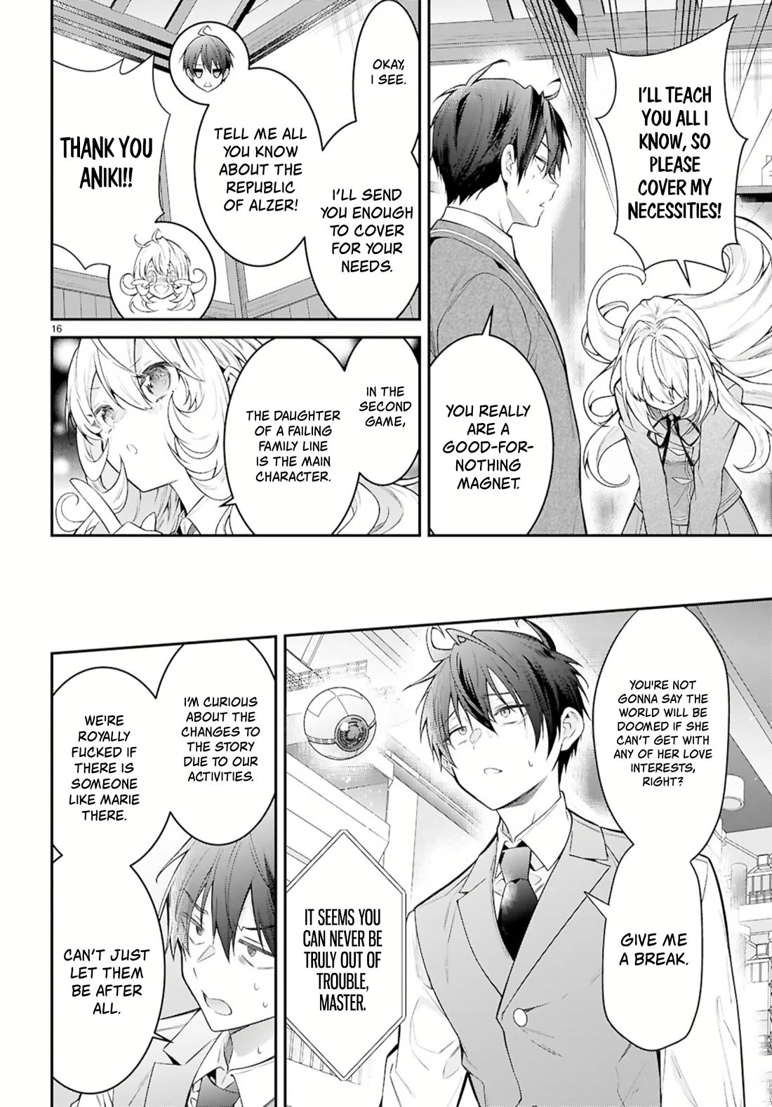 Otome Game Sekai wa Mob ni Kibishii Sekai Desu chapter 67 page 16