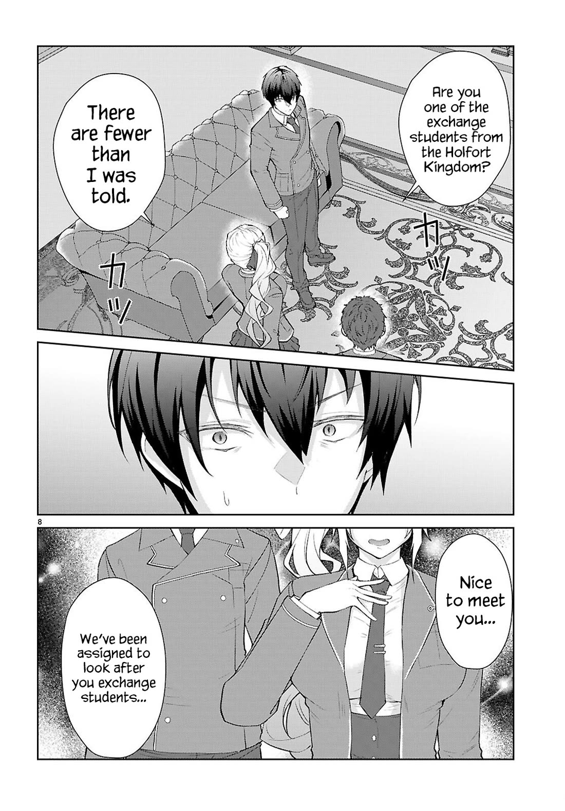 Otome Game Sekai wa Mob ni Kibishii Sekai Desu chapter 70 page 9