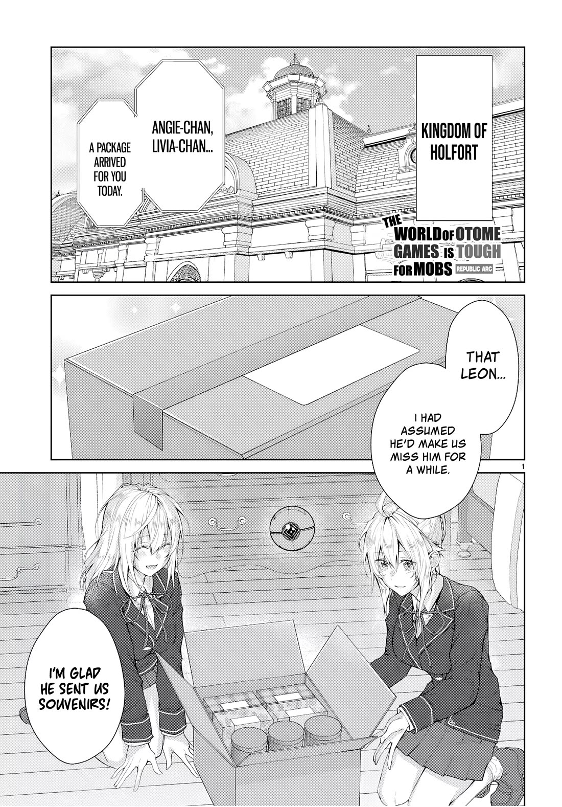 Otome Game Sekai wa Mob ni Kibishii Sekai Desu chapter 74 page 1