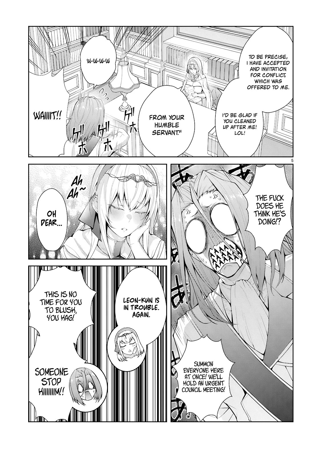 Otome Game Sekai wa Mob ni Kibishii Sekai Desu chapter 74 page 5