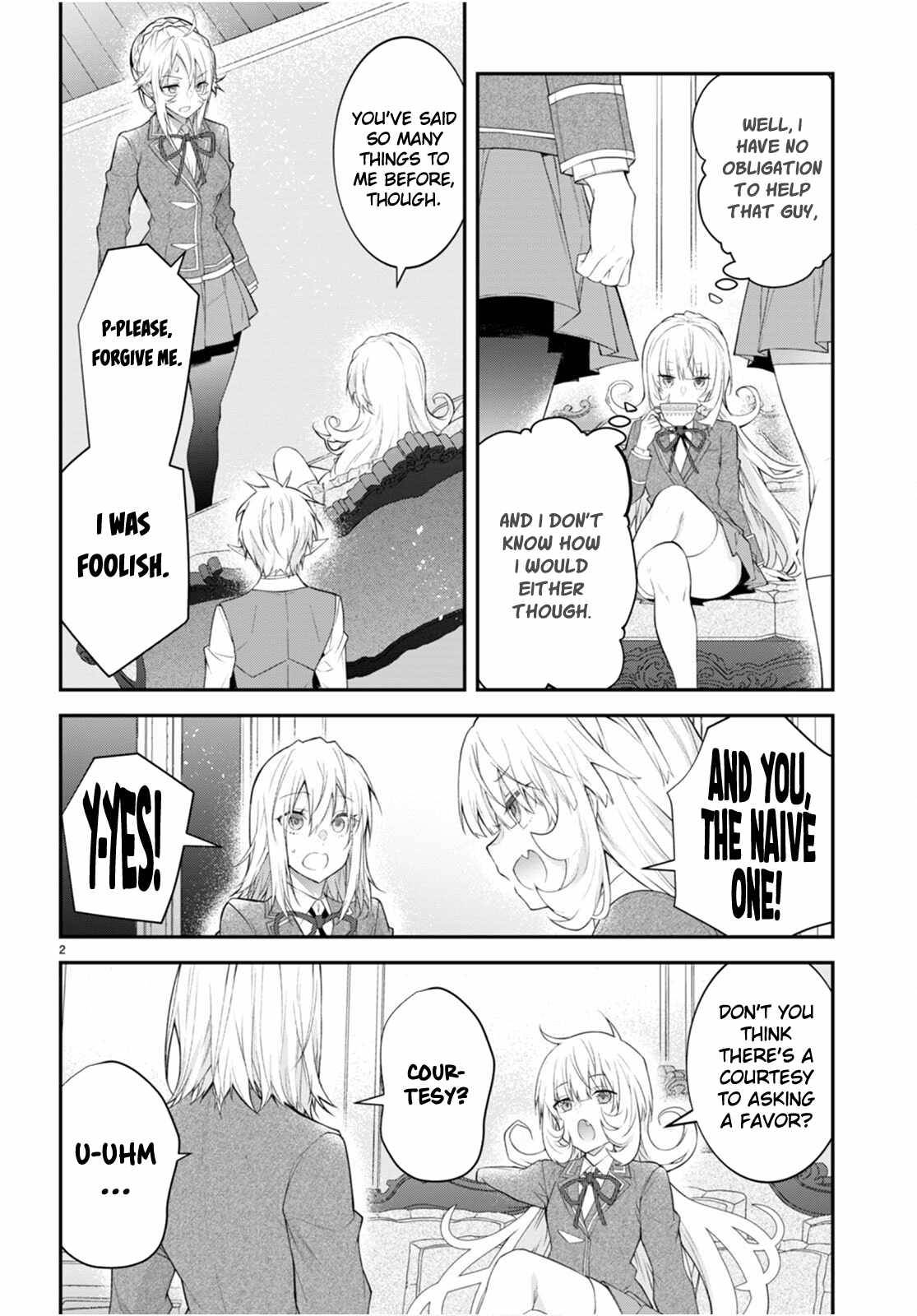 Otomege Sekai wa Mob ni Kibishii Sekai desu chapter 48 page 2