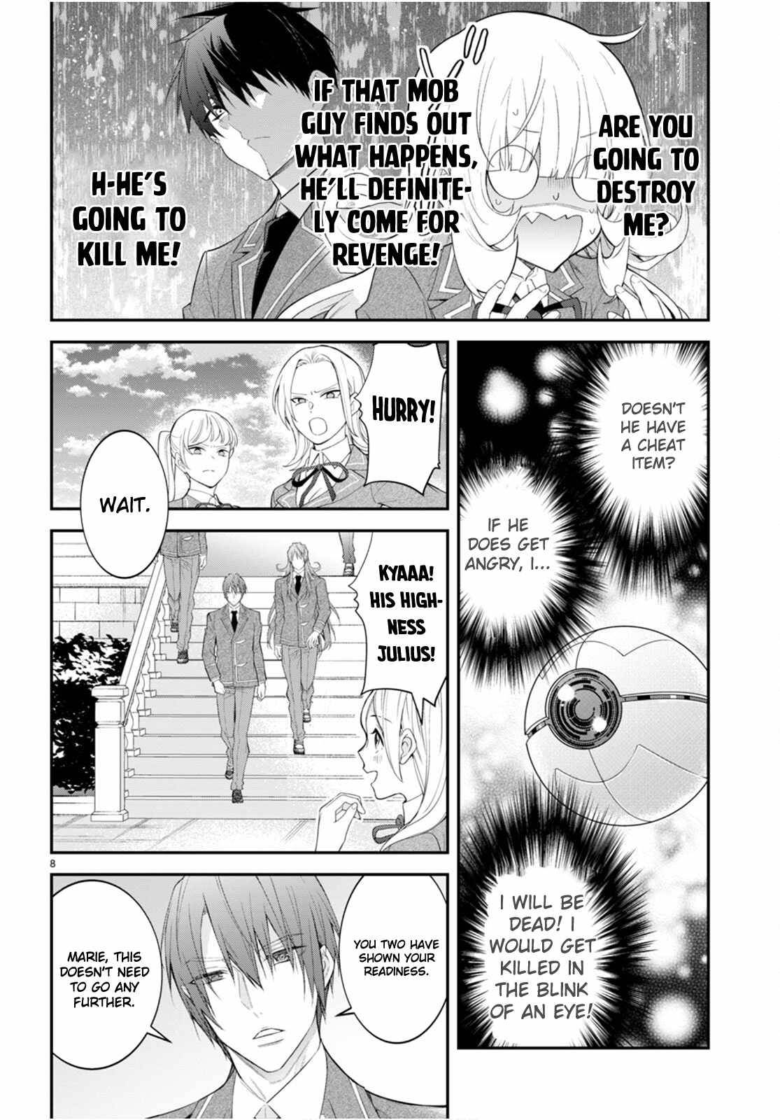 Otomege Sekai wa Mob ni Kibishii Sekai desu chapter 48 page 8