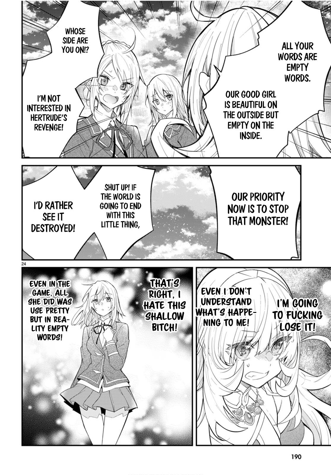 Otomege Sekai wa Mob ni Kibishii Sekai desu chapter 62 page 24