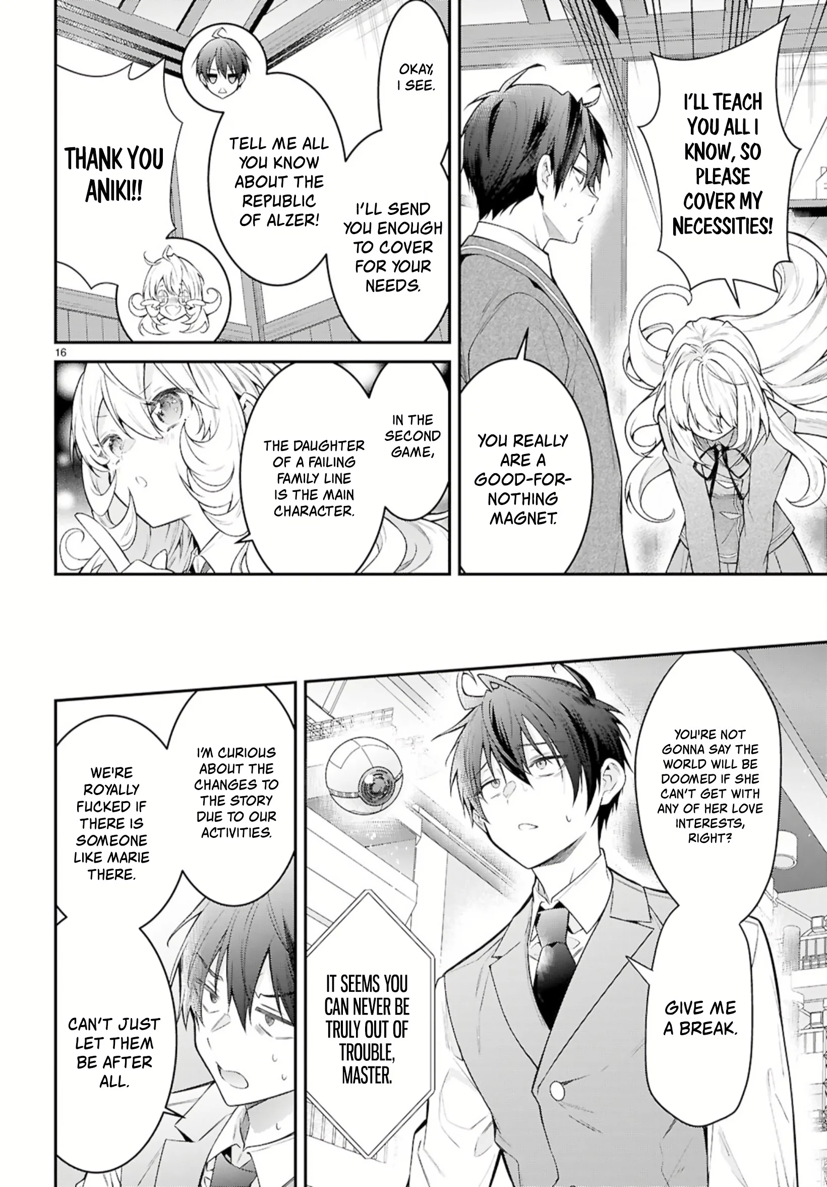 Otomege Sekai wa Mob ni Kibishii Sekai desu chapter 67 page 16