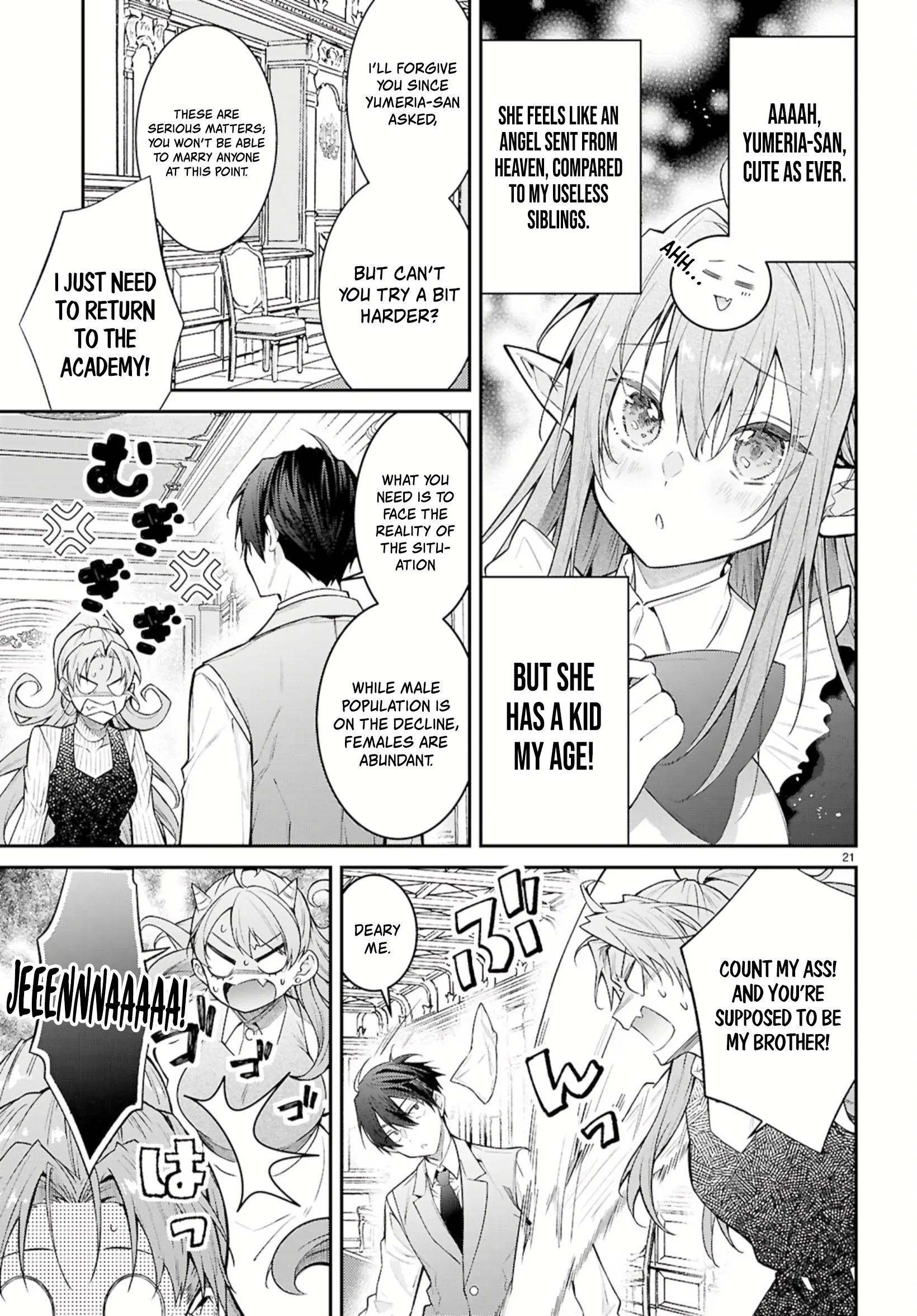 Otomege Sekai wa Mob ni Kibishii Sekai desu chapter 67 page 21