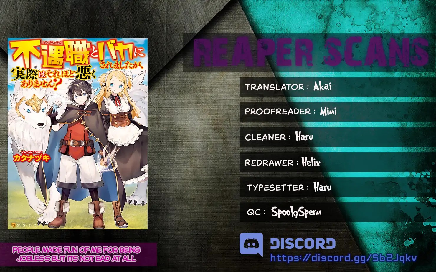 People Made Fun of Me for Being Jobless but Its Not Bad at All chapter 1 page 1