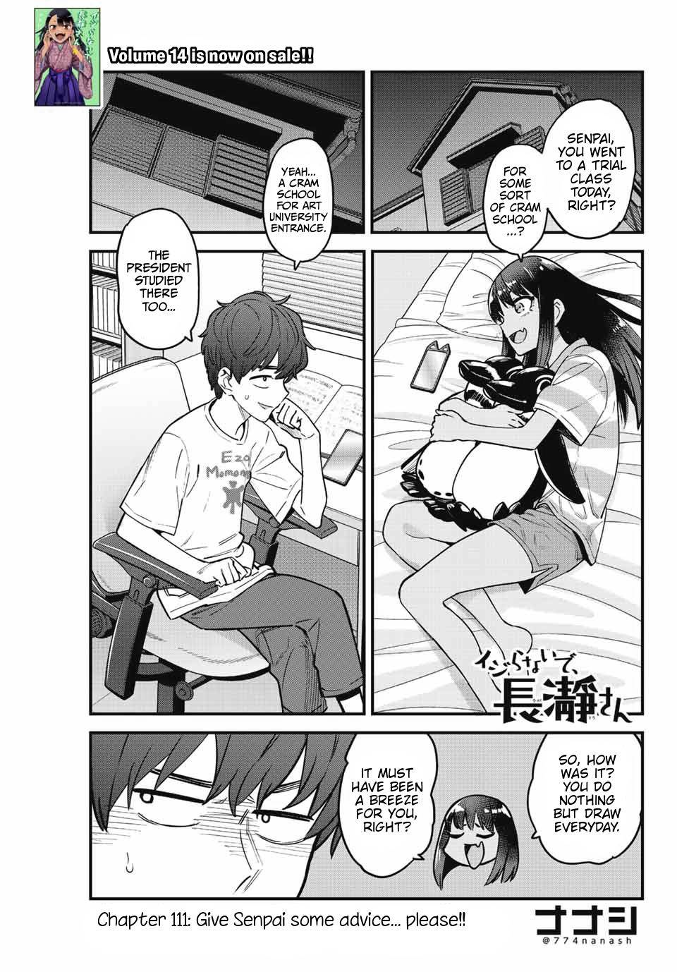 Please don't bully me, Nagatoro chapter 111 page 1