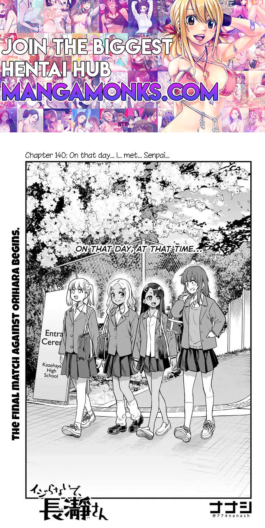 Please don't bully me, Nagatoro chapter 140 page 1