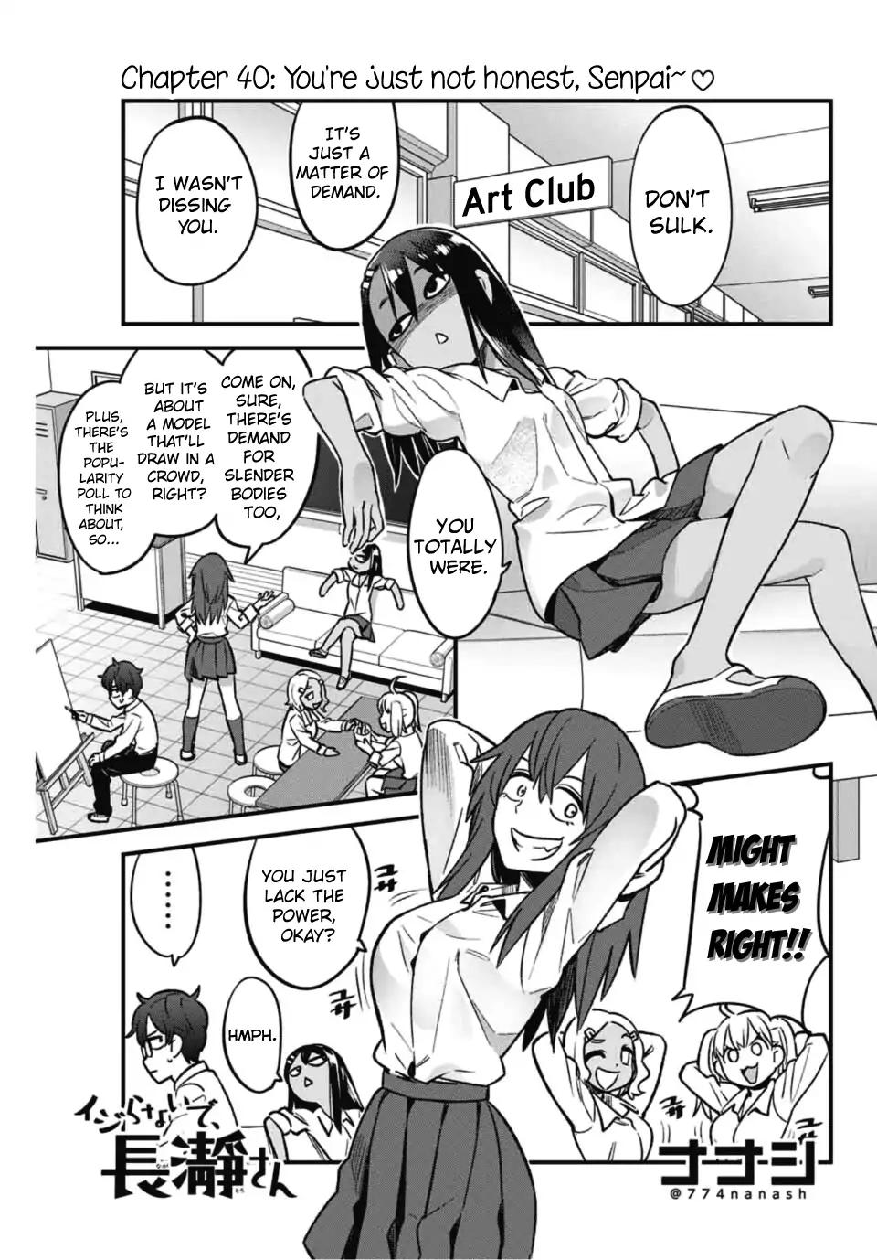 Please don't bully me, Nagatoro chapter 40 page 1