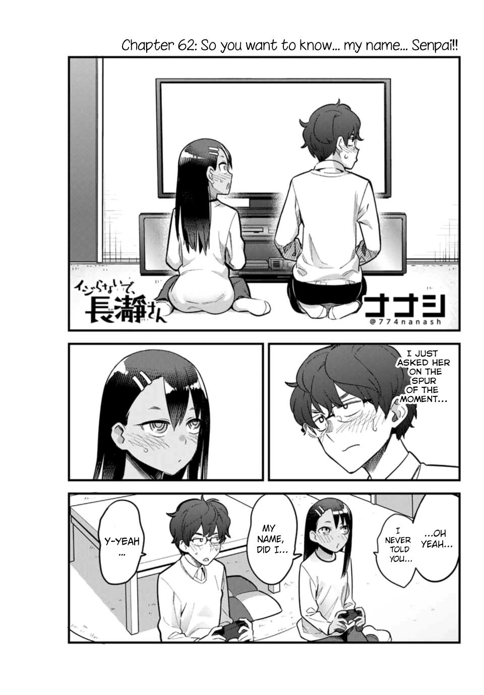 Please don't bully me, Nagatoro chapter 62 page 1
